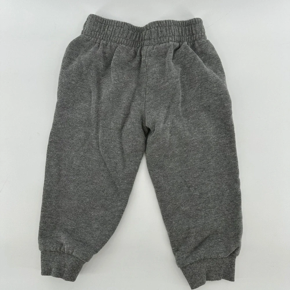 Puma Toddler Boys 18M Heather Gray Red Logo Hoodie and Joggers Tracksuit Set - Picture 8 of 11